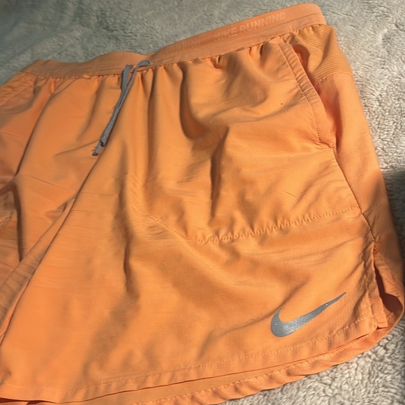 Orange and Grey Nike Running Shorts - Picture 2 of 3